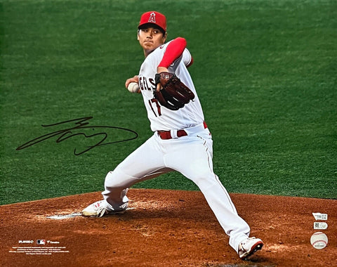 Shohei Ohtani Los Angeles Angels Signed Pitching 16x20 Photo Fanatics & MLB