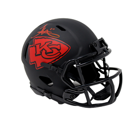 Tyreek Hill Kansas City Chiefs Signed Authentic Eclipse Mini Helmet JSA Witness