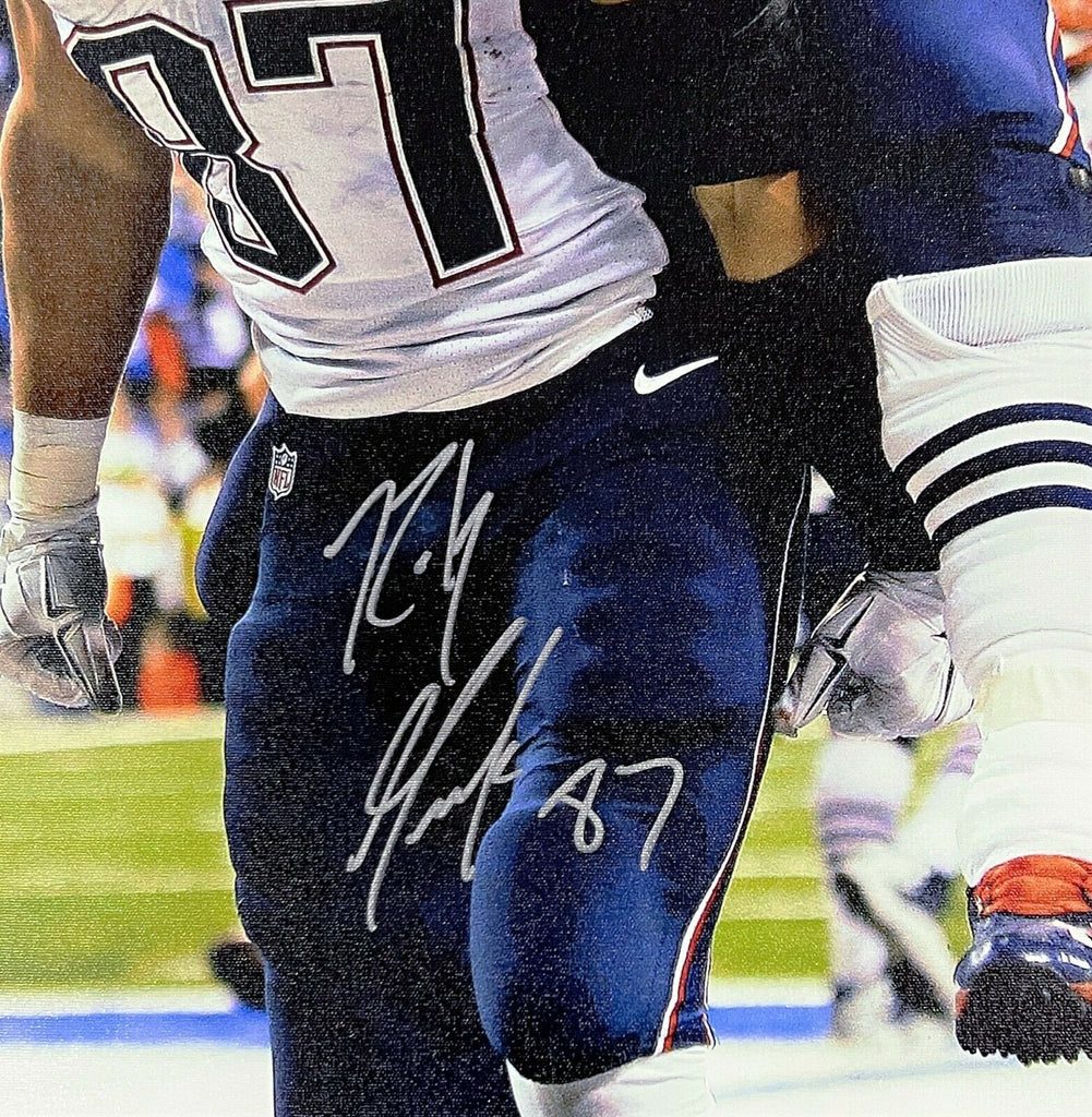 Shop Tom Brady and Rob Gronkowski New England Patriots Autographed