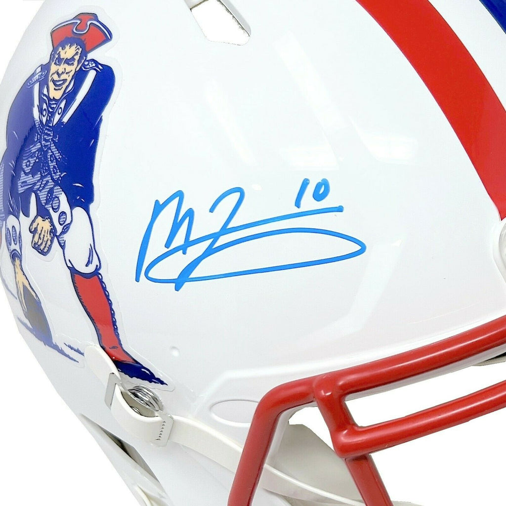 Mac Jones New England Patriots Signed Speed Authentic Throwback Helmet –  Diamond Legends Online