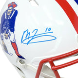 Mac Jones New England Patriots Signed Speed Authentic Throwback Helmet BAS