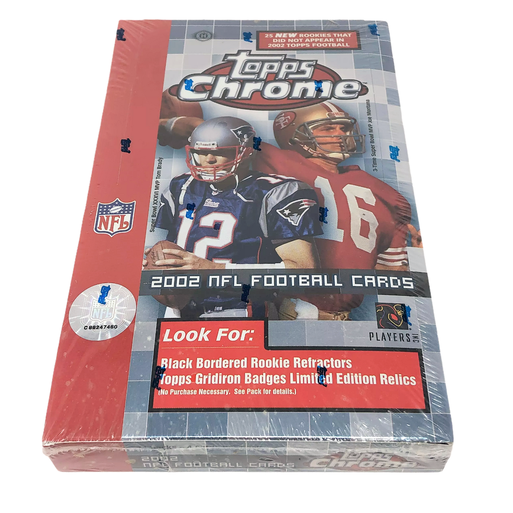 2002 Topps Chrome Football Factory Sealed Hobby Box Tom Brady Refracto –  Diamond Legends Online