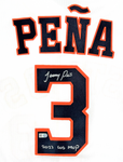 Jeremy Peña Astros Signed 22 WS MVP Inscribed Nike Authentic WS Jersey MLB Pena