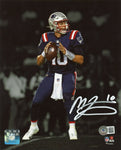 Mac Jones New England Patriots Signed Fanatics Spotlight 8x10 Photo BAS