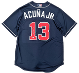 Ronald Acuna Jr. Atlanta Braves Signed Authentic Nike Navy Blue Jersey –  Diamond Legends Online
