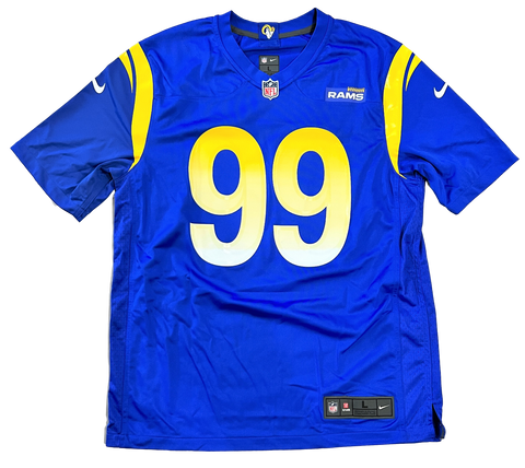Aaron Donald Los Angeles Rams Signed Royal Nike Replica Game