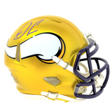 Dalvin Cook Minnesota Vikings Signed Riddell Flash Mini Helmet BAS Beckett