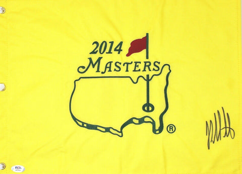 Bubba Watson Signed Autograph PGA Golf 2014 Masters Authentic Flag PSA