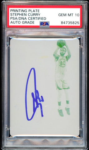 2019 Panini Flawless Printing Plate 1/1 Stephen Curry PSA/DNA Auto GEM MINT 10