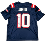 Mac Jones New England Patriots Signed Authentic Navy Nike Limited Jersey BAS