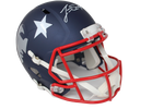 Jarrett Stidham New England Patriots Signed Full Size Replica AMP Helmet JSA