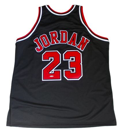 Michael Jordan Chicago Bulls Signed Authentic Mitchell & Ness Black Jersey UDA