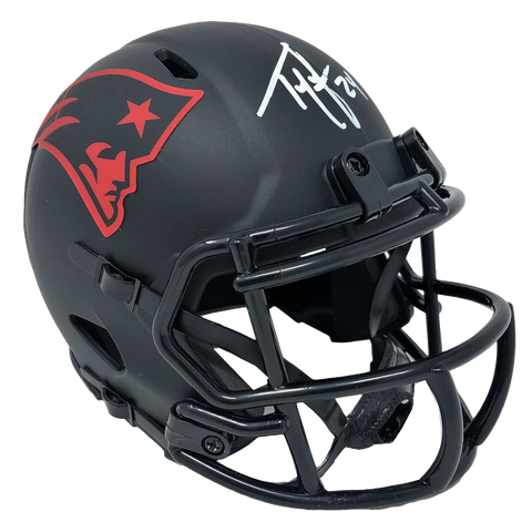 Ty Law New England Patriots Signed Riddell Eclipse Mini Helmet Pats Alumni