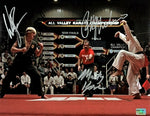 Ralph Macchio William Zabka Martin Kove Karate Kid Cobra Kai Signed 11x14 Photo JSA