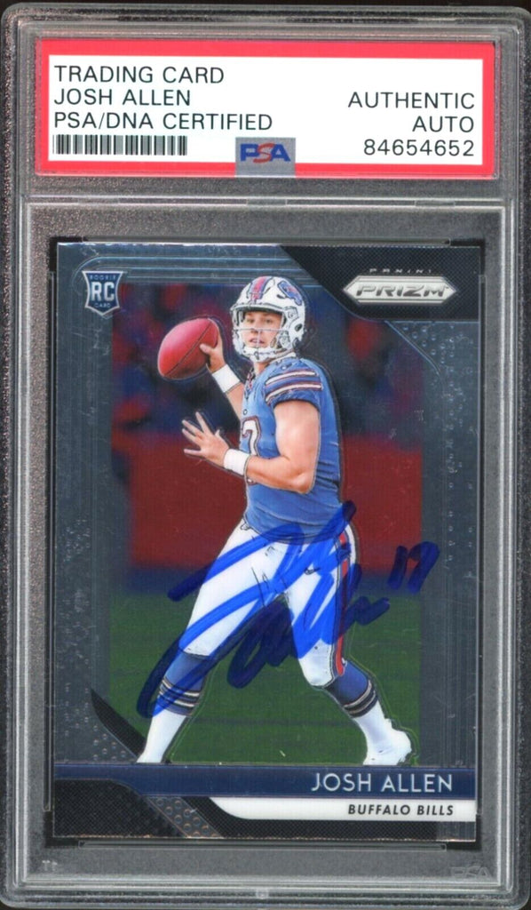 2018 Panini Prizm Blue Scope #205 Josh Allen Jersey #17/99 RC