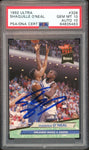 1992 Fleer Ultra #328 Shaquille O'Neal RC Magic On Card PSA 10/10 Auto GEM MINT