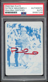 2019 Donruss Printing Plate1/1 Patrick Mahomes RC On Card PSA/DNA Auto Authentic