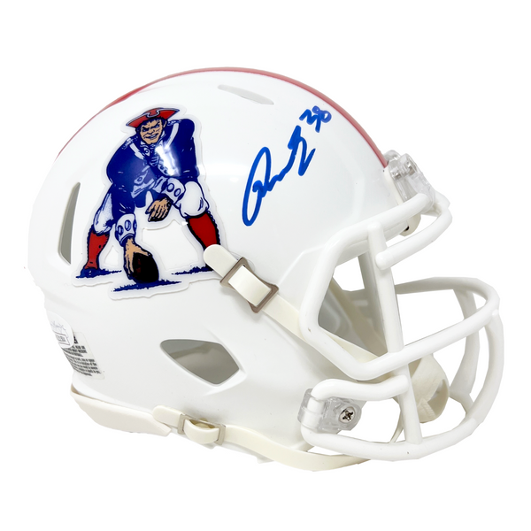 Rhamondre Stevenson Patriots Signed Riddell Salute to Service Mini Hel –  Diamond Legends Online