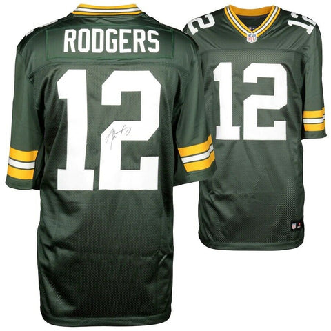 Aaron Rodgers Green Bay Packers Signed Nike Green Limited Jersey Fanatics