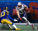 Julian Edelman New England Patriots Signed SB LIII MVP Action 16x20 Photo JSA