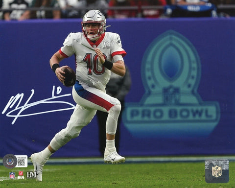 Mac Jones New England Patriots Signed 2022 Pro Bowl 8x10 Photo BAS Beckett