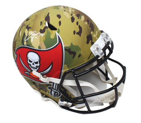Chris Godwin Tampa Bay Buccaneers Signed Full Size Speed Camo Replica Helmet BAS