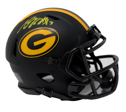 Devante Adams Green Bay Packers Signed Authentic Eclipse Mini Helmet JSA