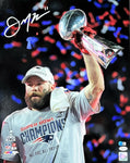 Julian Edelman New England Patriots Signed Super Bowl XLIX 16x20 Photo JSA