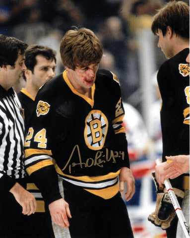 Terry O'Reilly Boston Bruins Signed Autographed Blood Face 8x10 Photo