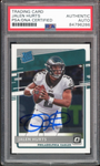 2020 Donruss Optic Rated Rookie Jalen Hurts On Card PSA/DNA Auto Authentic