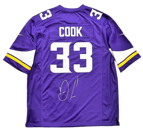 Dalvin Cook Minnesota Vikings Signed Nike Purple Replica Game Jersey BAS