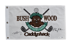 Bill Murray Chevy Chase Signed Authentic Caddyshack Bushwood Golf Pin Flag JSA
