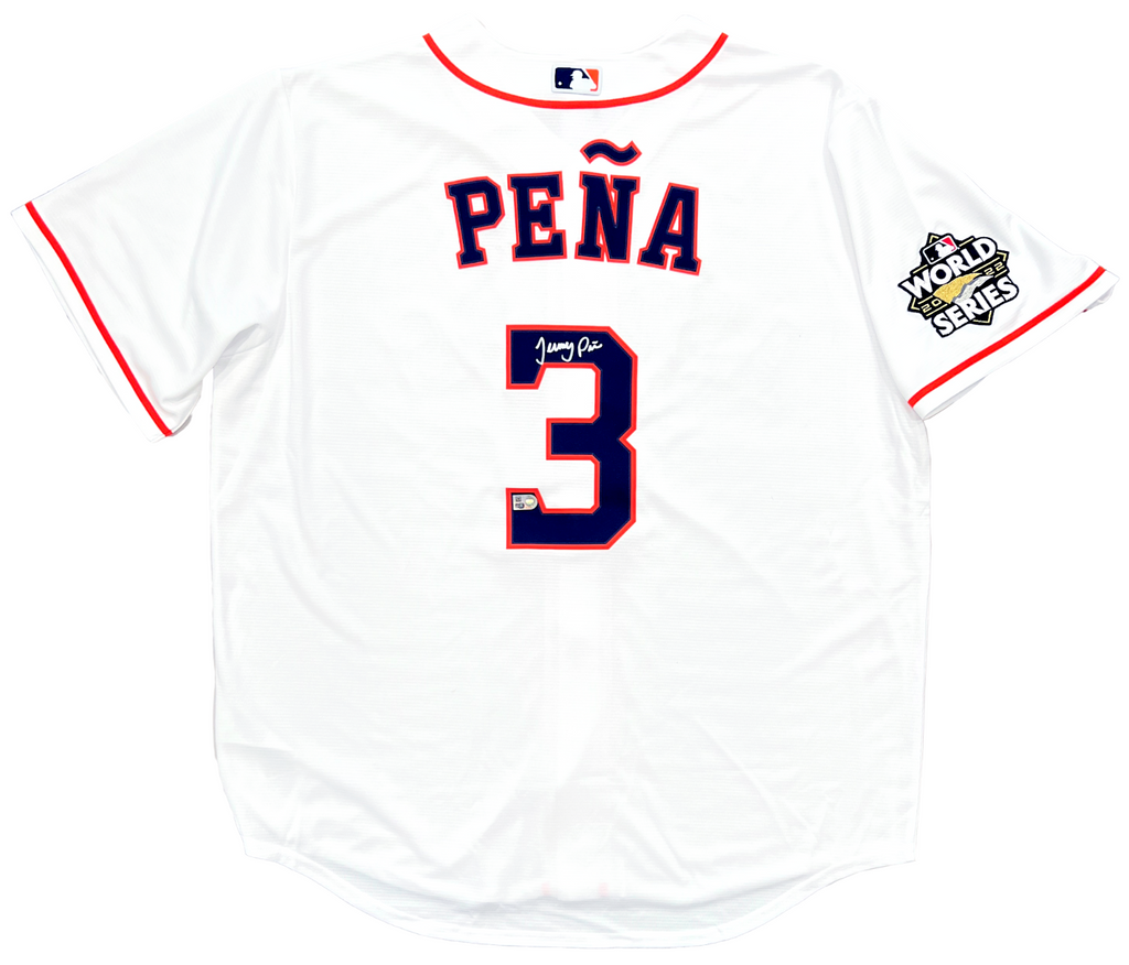 Jeremy Pena Houston Astros Signed Nike 2022 World Series Replica Jerse Diamond Legends Online