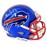 Andre Reed Buffalo Bills Signed Riddell Flash Authentic Mini Helmet JSA Witness