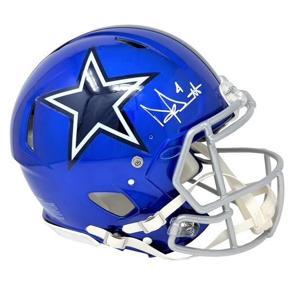 Dak Prescott Signed Dallas Cowboys Full-Size Authentic On-Field  Hydro-Dipped SpeedFlex Helmet (Beckett Hologram)