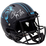 Christian McCaffrey Carolina Panthers Signed FS Authentic Eclipse Helmet BAS