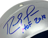 Randy Moss Patriots Signed HOF 2018 Insc Full Size Speed Authentic Helmet JSA