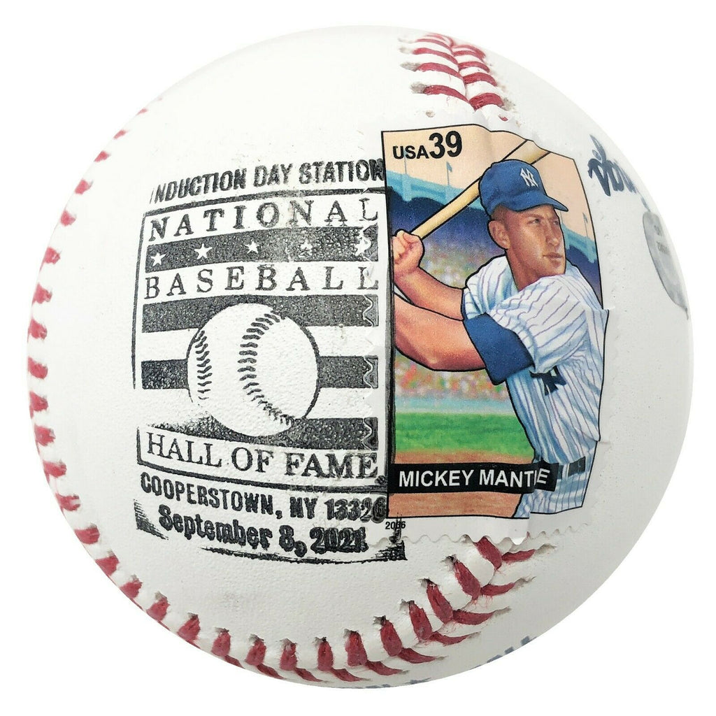 Derek Jeter Autographed Hall of Fame Logo Baseball with Case