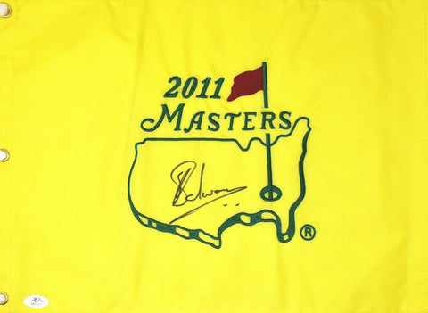 Charl Schwartzel Signed Autograph PGA Golf 2011 Masters Authentic Flag PSA