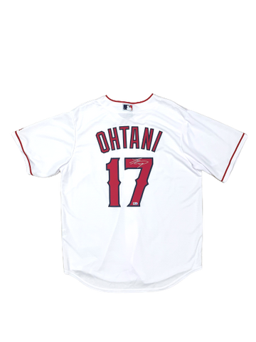 Shohei Ohtani Los Angeles Angels MVP Signed Autograph White Majestic Jersey MLB