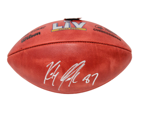 Rob Gronkowski New England Patriots Signed Autograph Official SB LV Football JSA