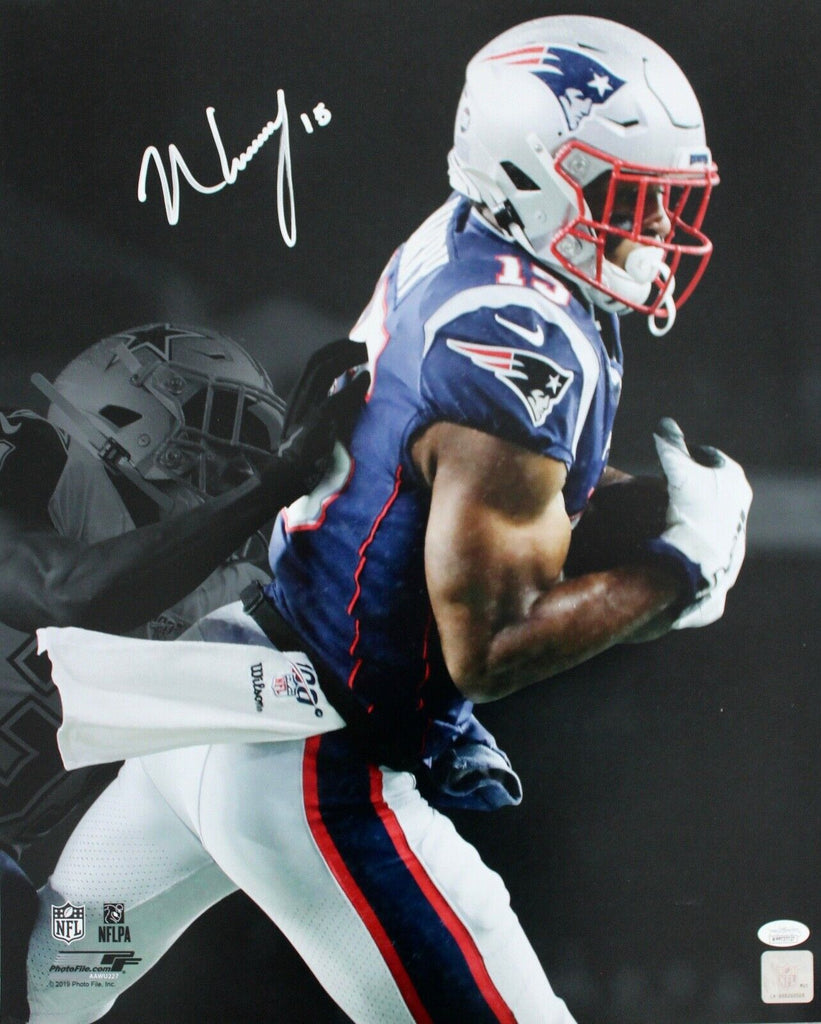 N'Keal Harry New England Patriots Signed 16x20 Photo Spotlight 1st Tou –  Diamond Legends Online