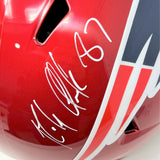 Rob Gronkowski New England Patriots Signed Speed Replica Flash Helmet JSA