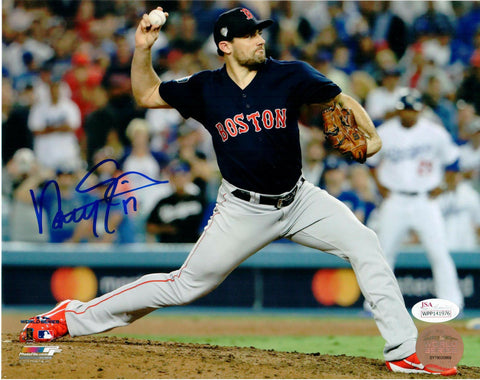 Nathan Eovaldi Boston Red Sox Signed Autographed World Series 8x10 Photo JSA