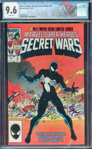 Marvel Super Heroes Secret Wars #8 1st Venom 1984 White Pages CGC 9.6 NM+ Custom