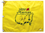 Dustin Johnson Signed Autograph Golf 2020 Masters Authentic Flag JSA LOA