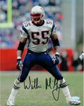 Willie McGinnest New England Patriots Signed Autographed 8x10 Photo