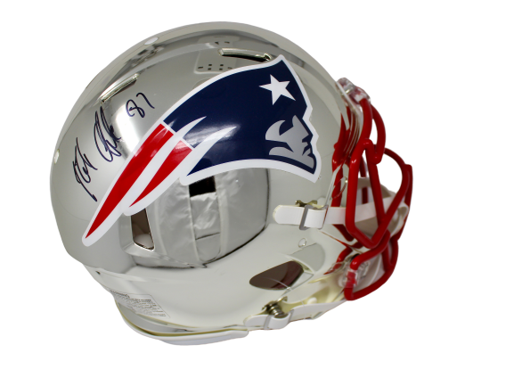 Tom Brady Signed New England Patriots Chrome Authentic Speed Helmet Fanatics