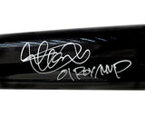 Ichiro Suzuki Mariners Signed 01 ROY/MVP Inscribed Black Pro Model Bat BAS
