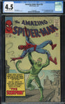 Amazing Spider-Man #20 1st SCORPION Marvel 1965 OWH/Wh Pages CGC 4.5 VG+